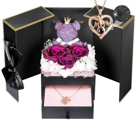 ADDWel preserved purple rose gift lasting years for mom