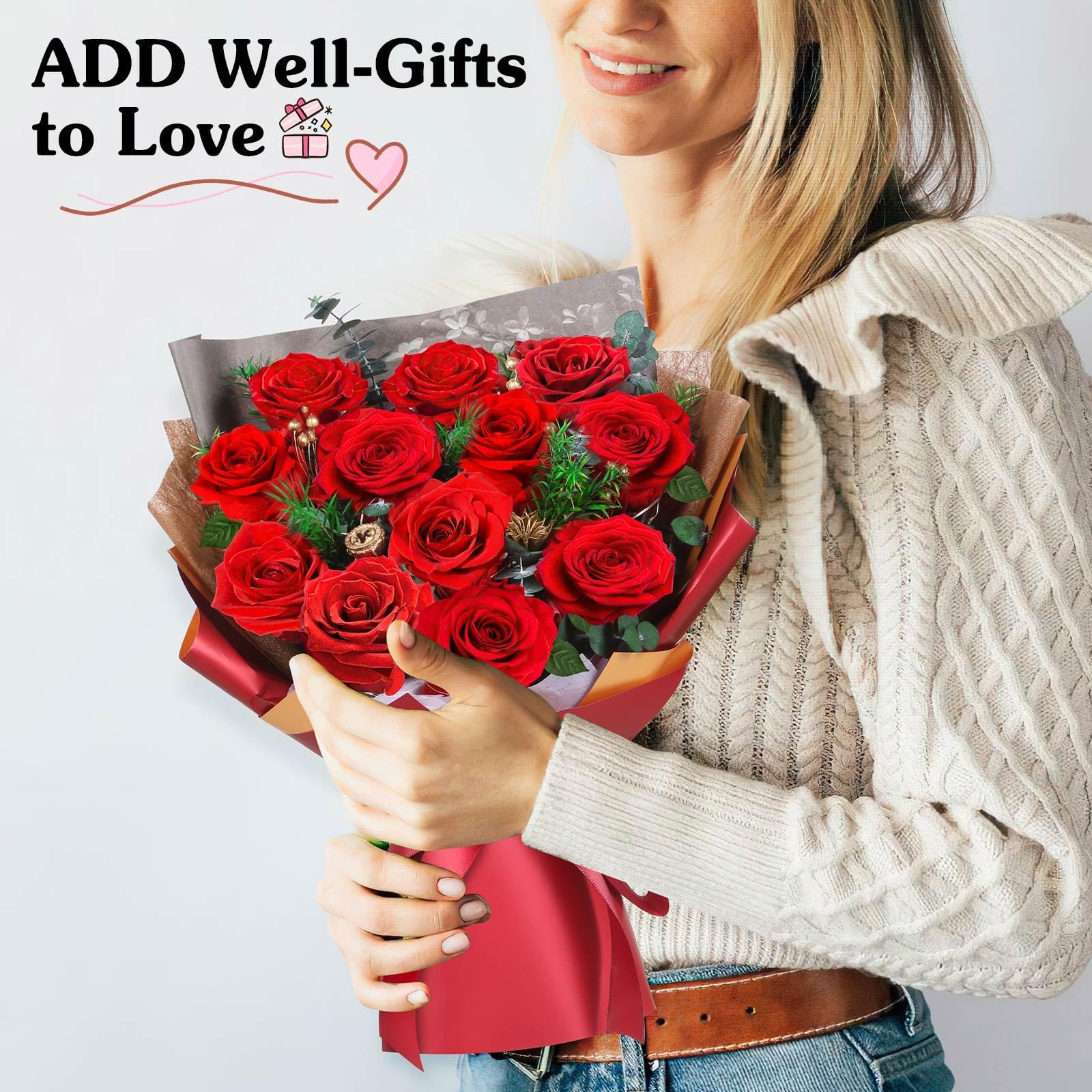 ADDWel preserved roses ideal for anniversaries or birthdays keepsake