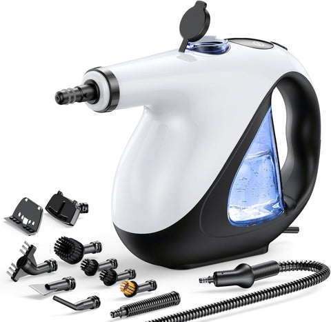ADICOM handheld steam cleaner ready in 3 seconds for quick spills