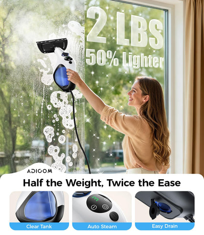 ADICOM one-touch steam control enables continuous cleaning