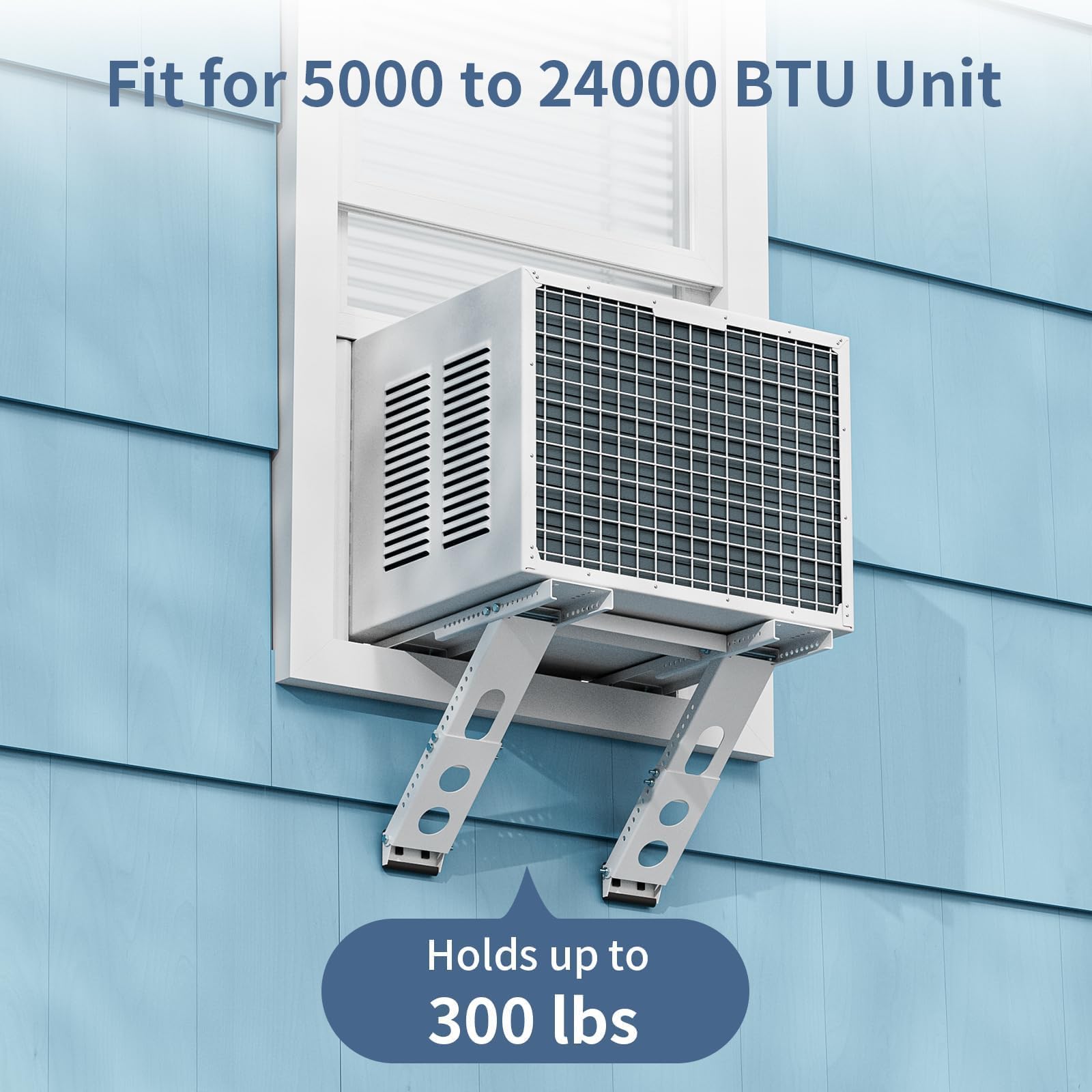 ADKLLA AC bracket wide compatibility demonstrates adjustable width for various windows.