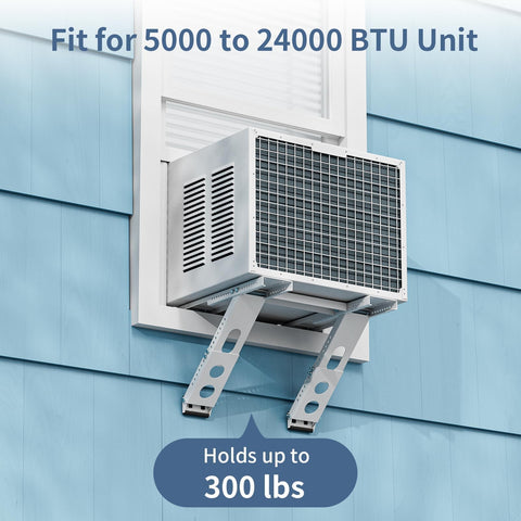 ADKLLA AC bracket wide compatibility demonstrates adjustable width for various windows.