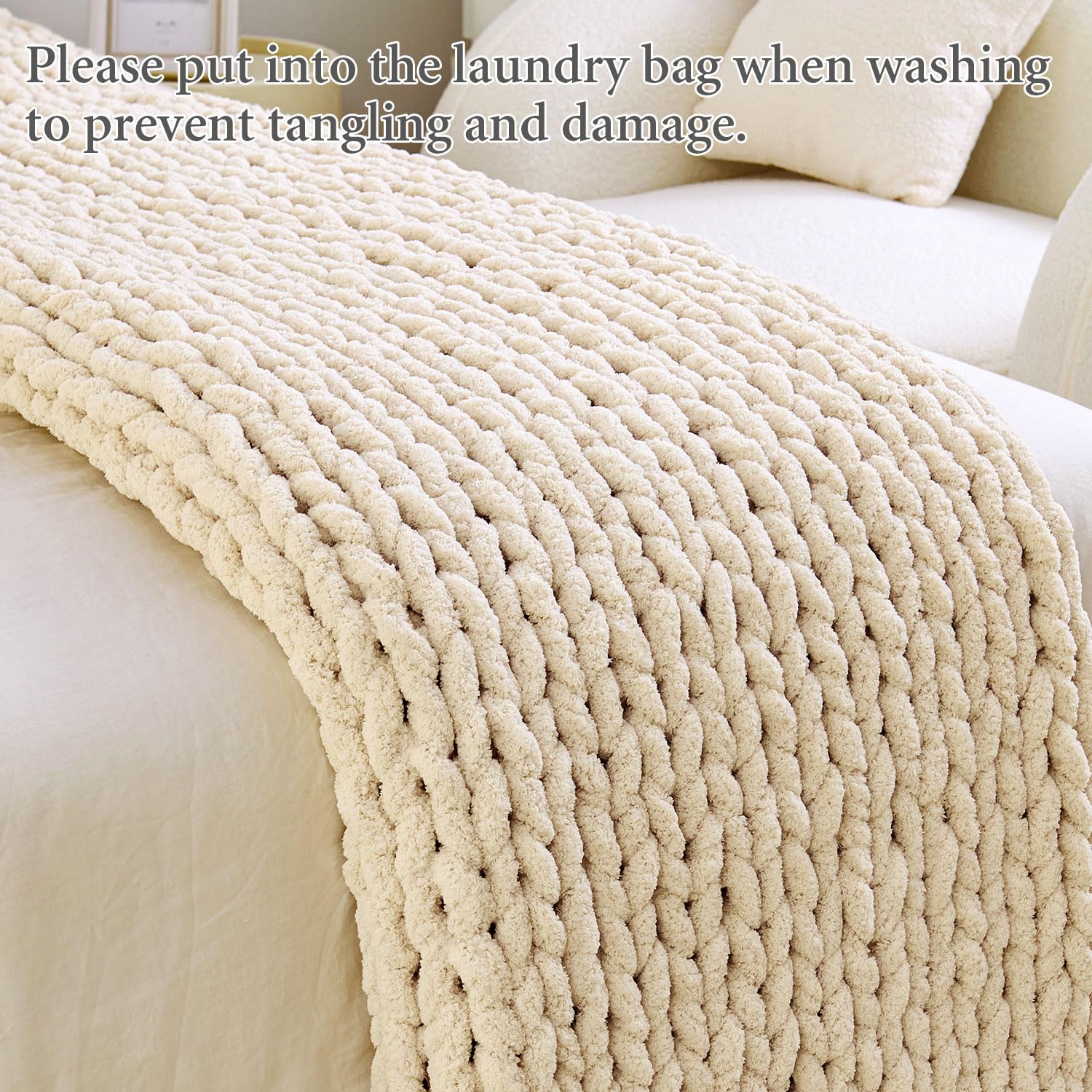 Admitrack bedside-drape-throw ivory ready for relaxing moments.
