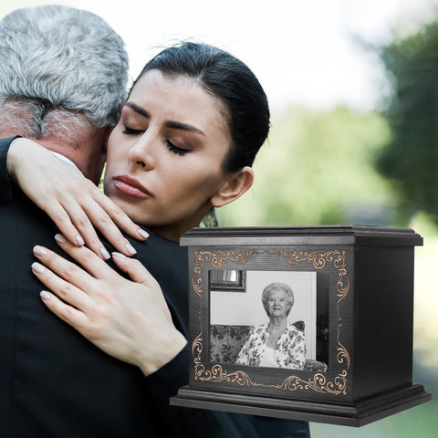 ADMLC Cremation Urn 200ci capacity safely holds most adult ashes