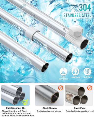 ADOVEL removable drain trays allow easy cleaning and quick access to items.