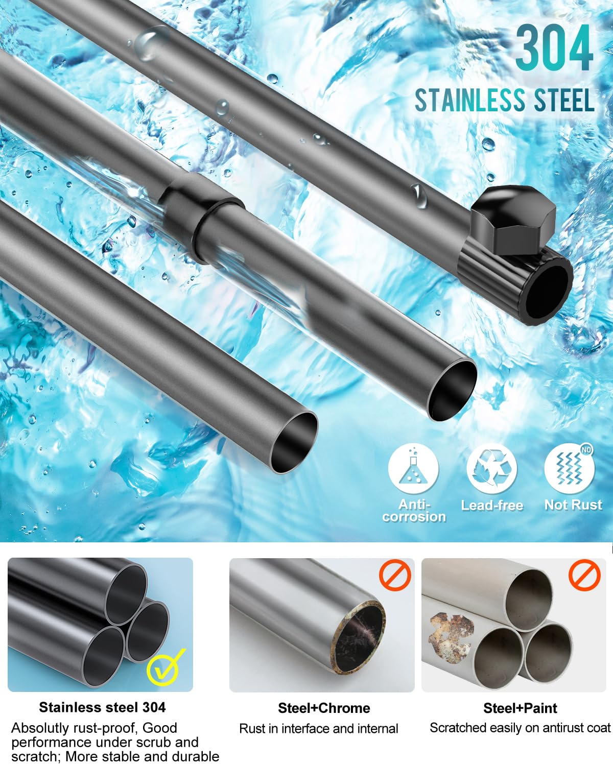 ADOVEL upgraded thick trays support turning bottles for easy access.