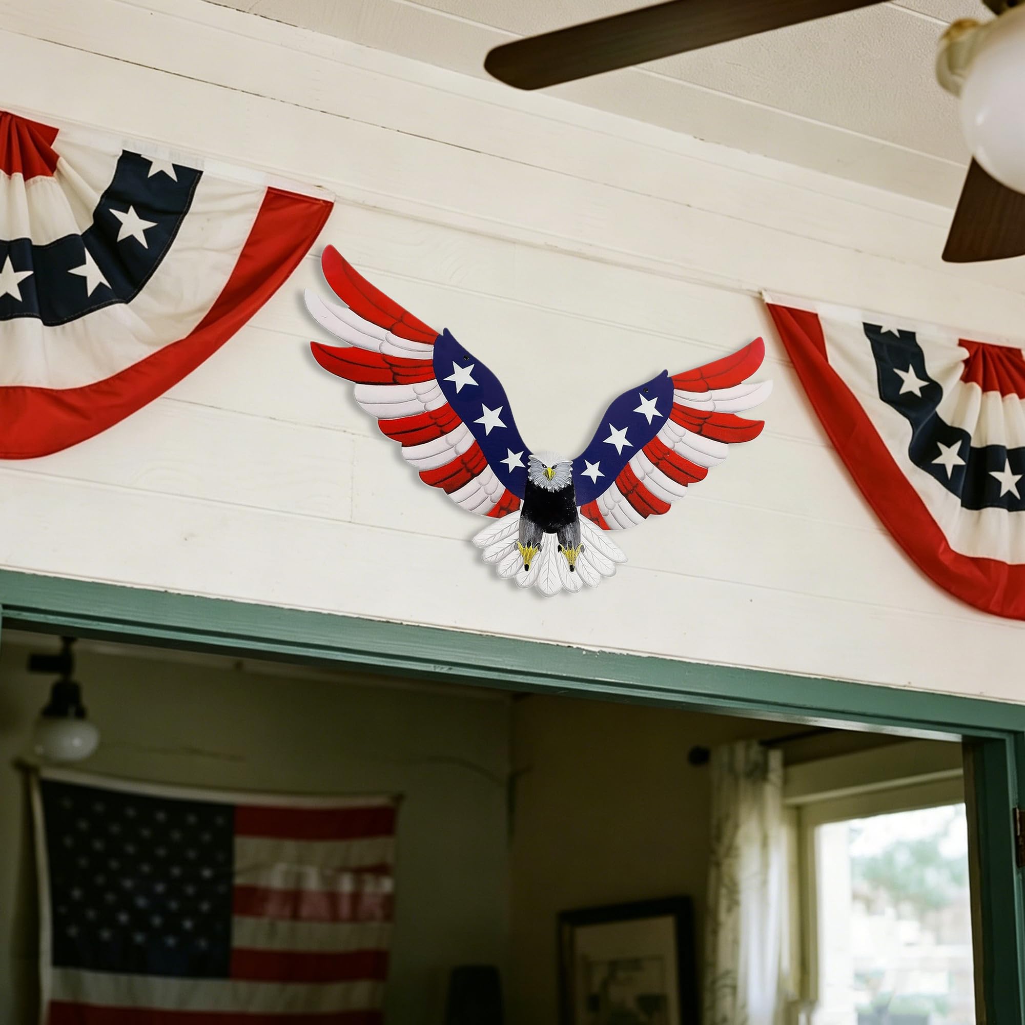 Adroiteet handmade centerpiece eagle wall decor, bold focal point in any room.