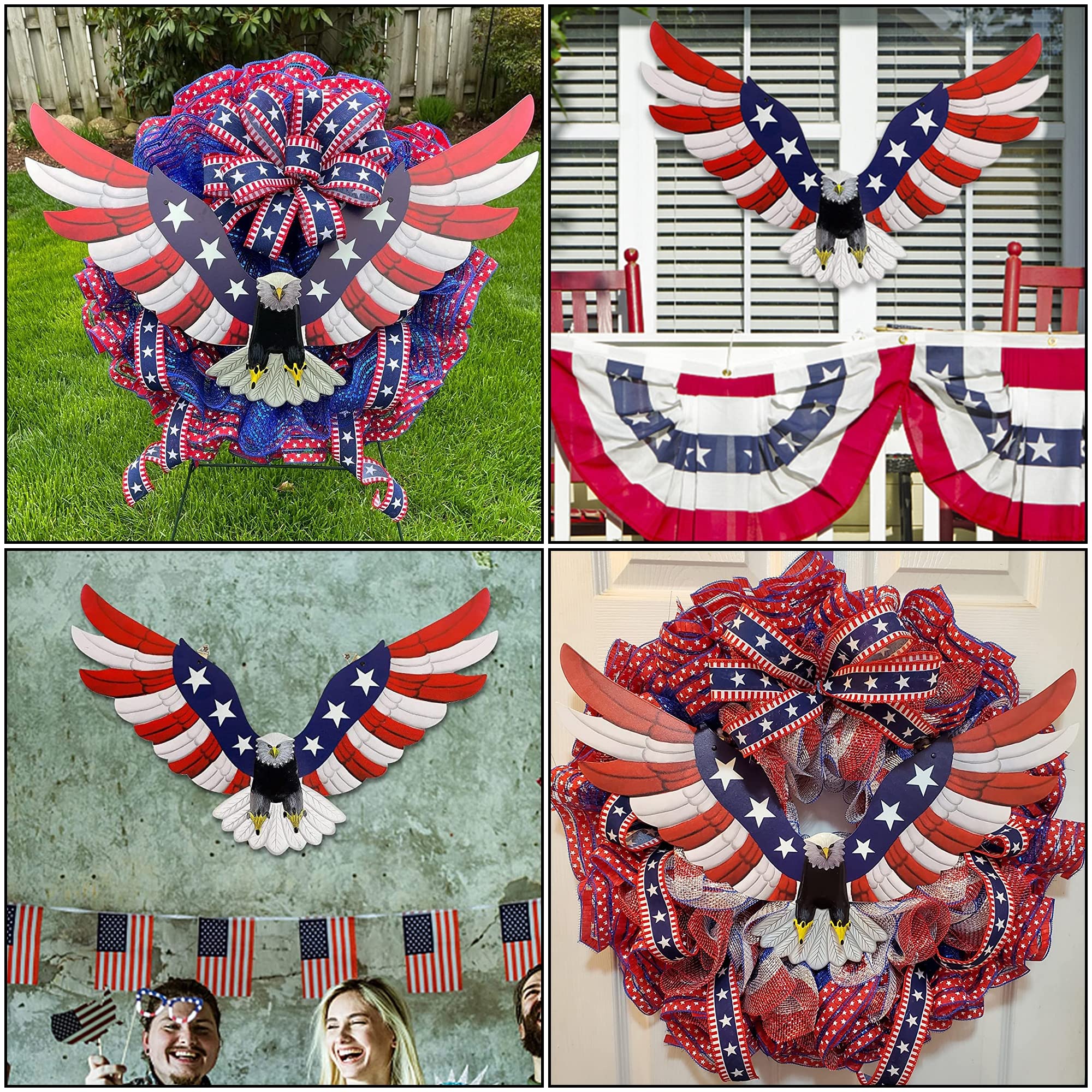 Adroiteet versatile patriotic decoration for indoor or outdoor spaces.