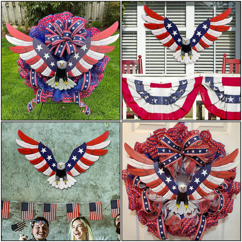 Adroiteet versatile patriotic decoration for indoor or outdoor spaces.