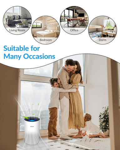ADTARK air purifier child-lock keeps controls safe for families.