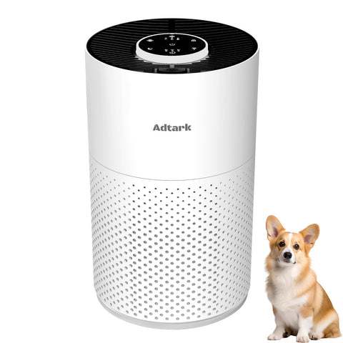 ADTARK air purifier compact design for homes or offices, delivering cleaner air wherever you need.