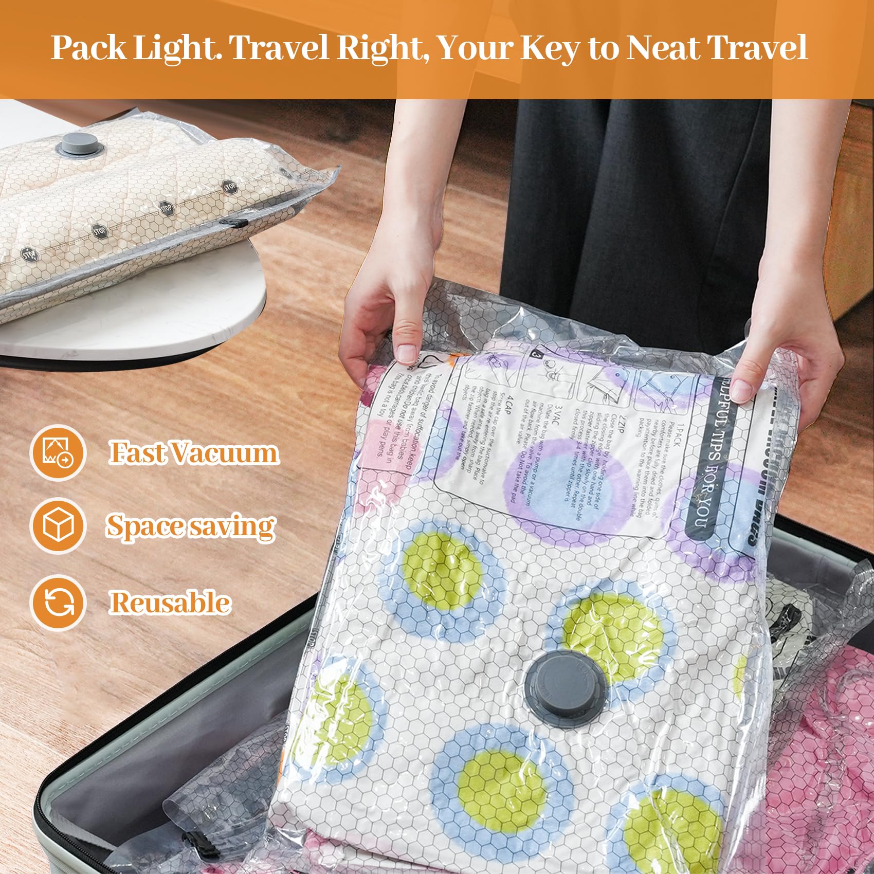 ADTO travel bags store outfits neatly without bulk.