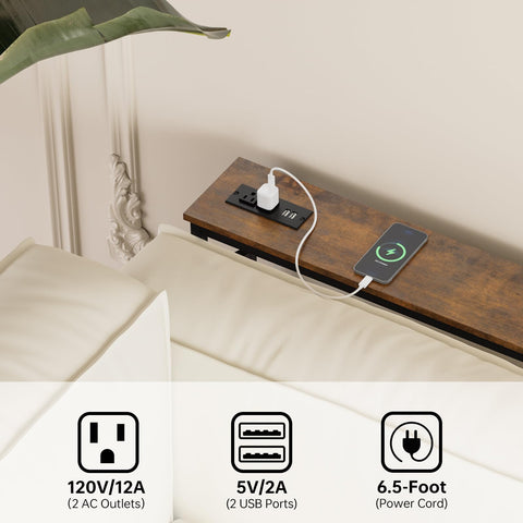 Aduanbang 5.9-inch table with charging station and USB ports