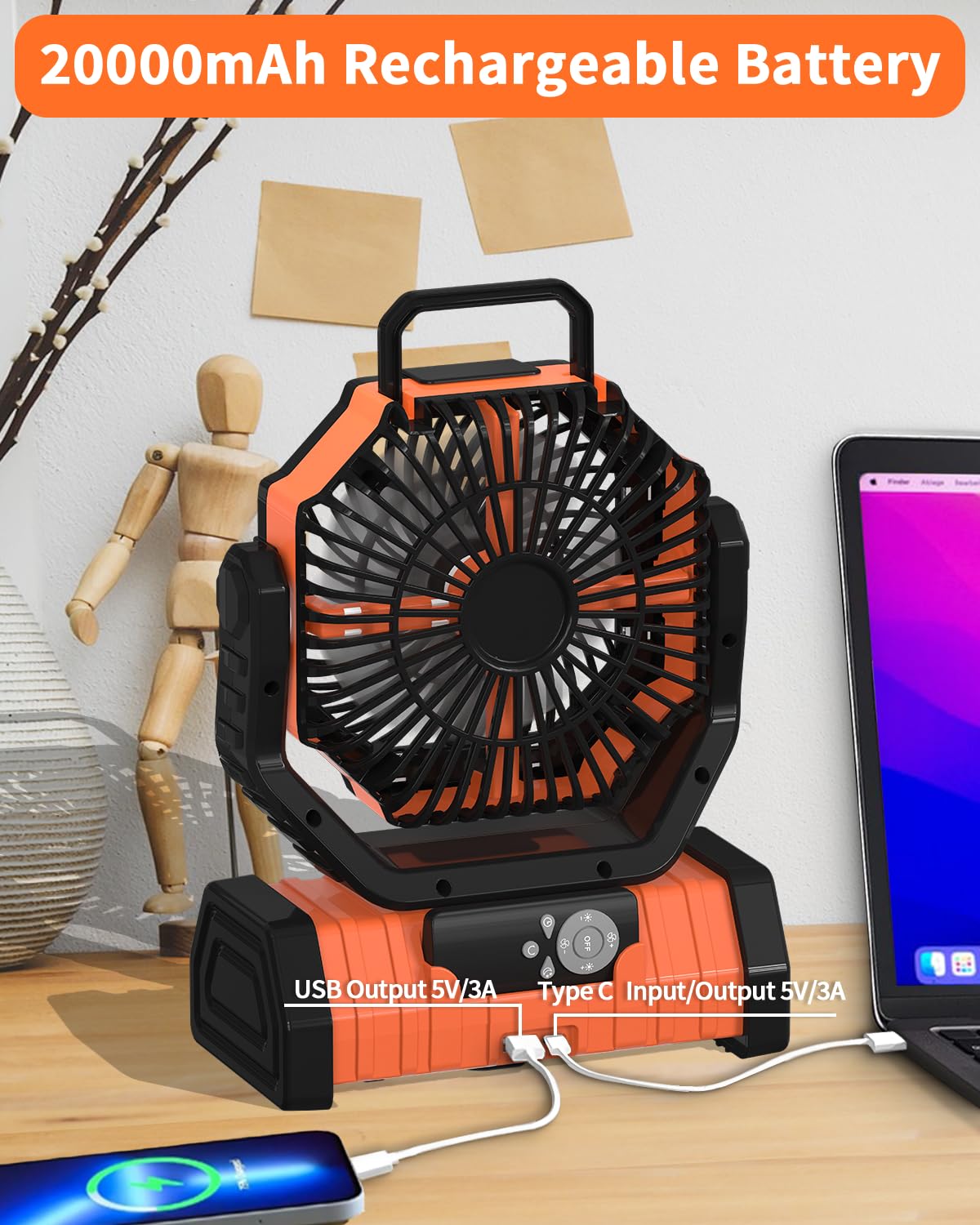 ADUST offers 4 wind speeds to match your activity.