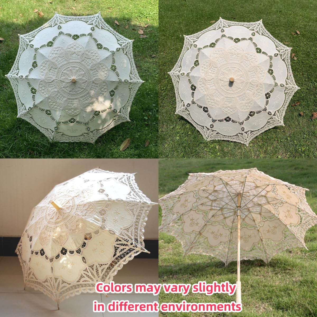 AEAOA Victorian parasol scalloped edge adds classic charm to events