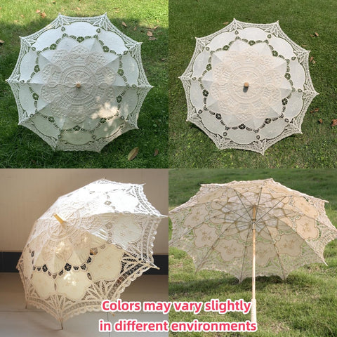 AEAOA Victorian parasol scalloped edge adds classic charm to events