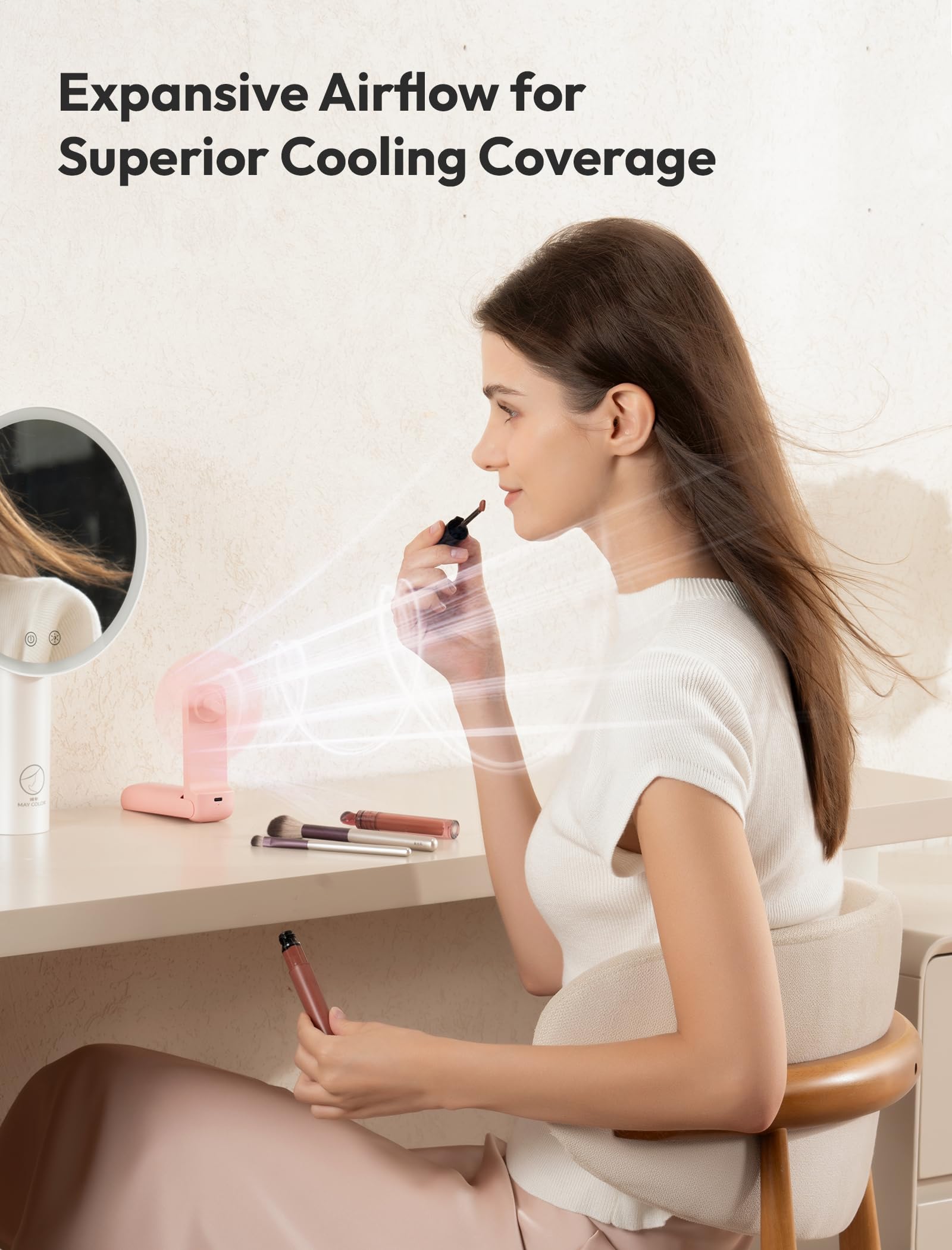 Aecooly 24h battery life powers extended outdoor use.
