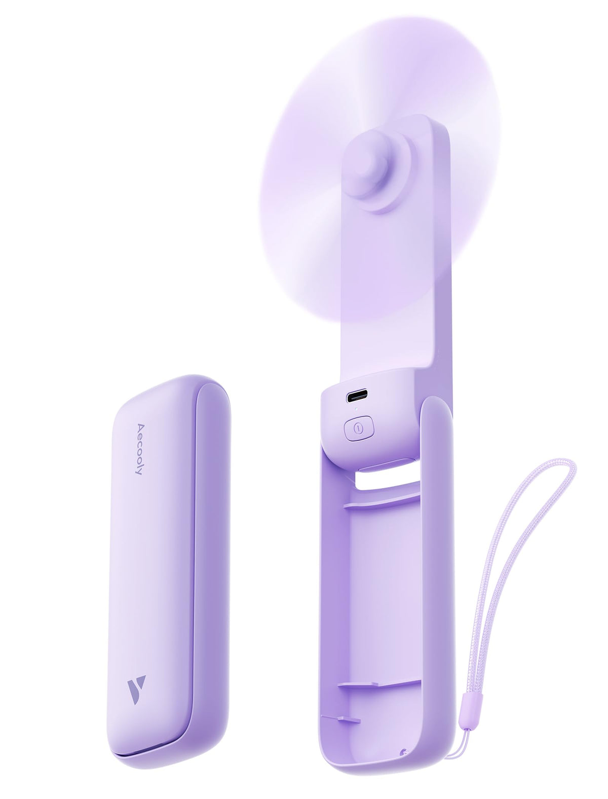 Aecooly Slim Portable Fan 2 Pack, compact on-the-go cooling.