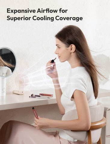 Aecooly Slim Portable Fan 2-pack USB-rechargeable for all-day use.