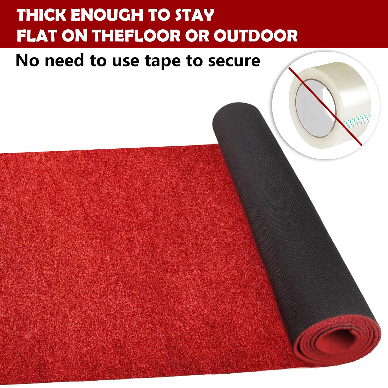 AEHISDHIE 450GSM polyester surface delivers durable cushion underfoot