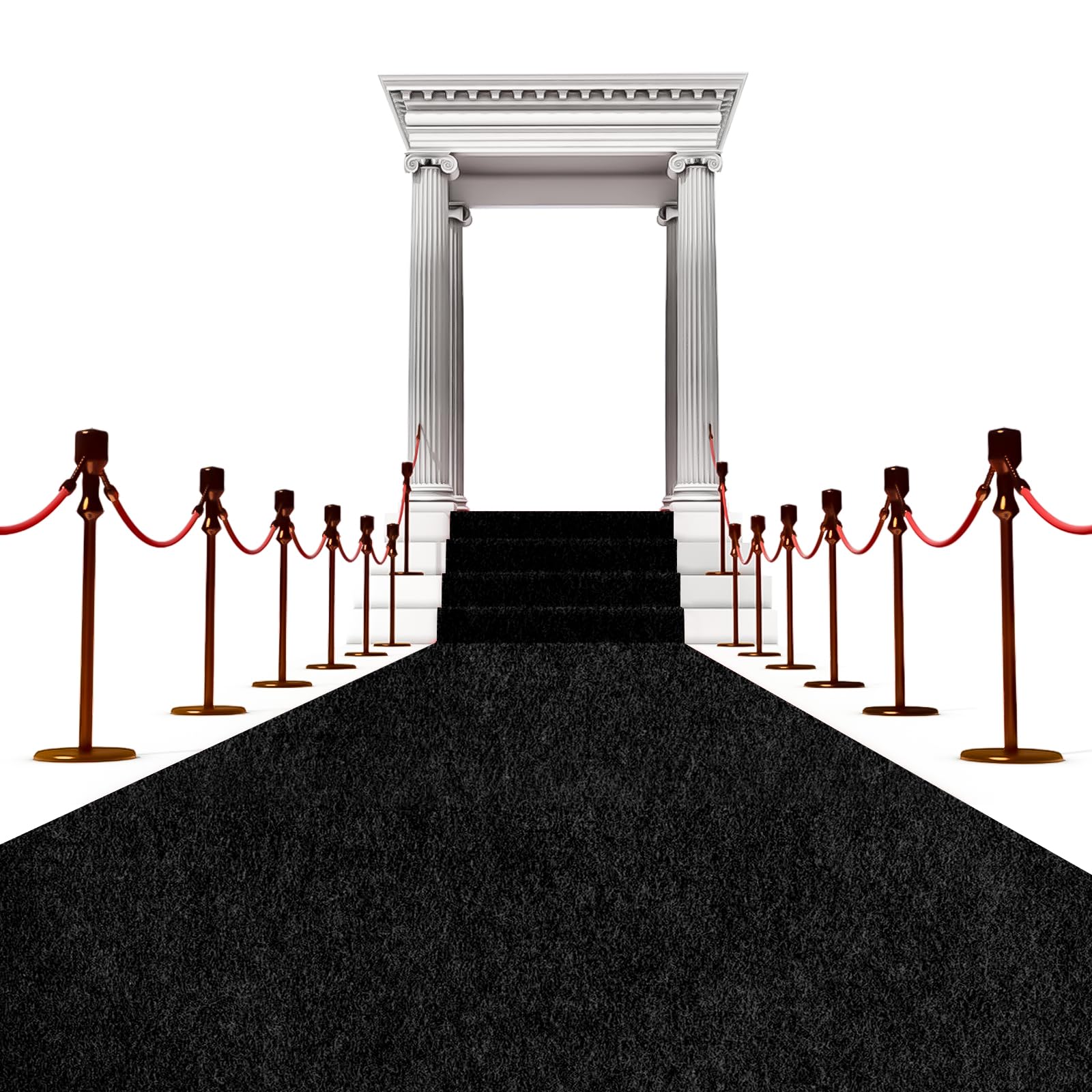 AEHISDHIE black carpet runner with non slip backing for stable use