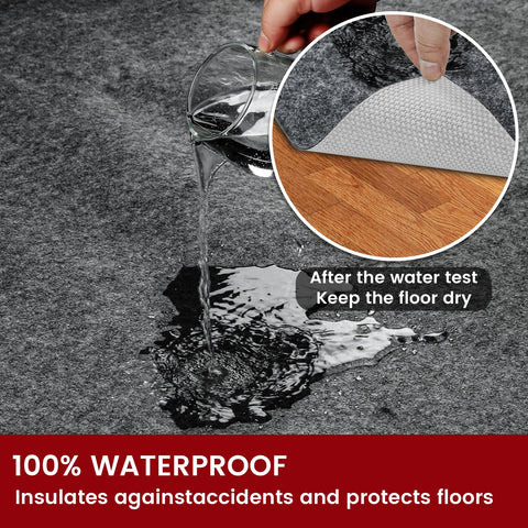 AEHISDHIE rug pad felt top cushioning provides comfortable underfoot feel.