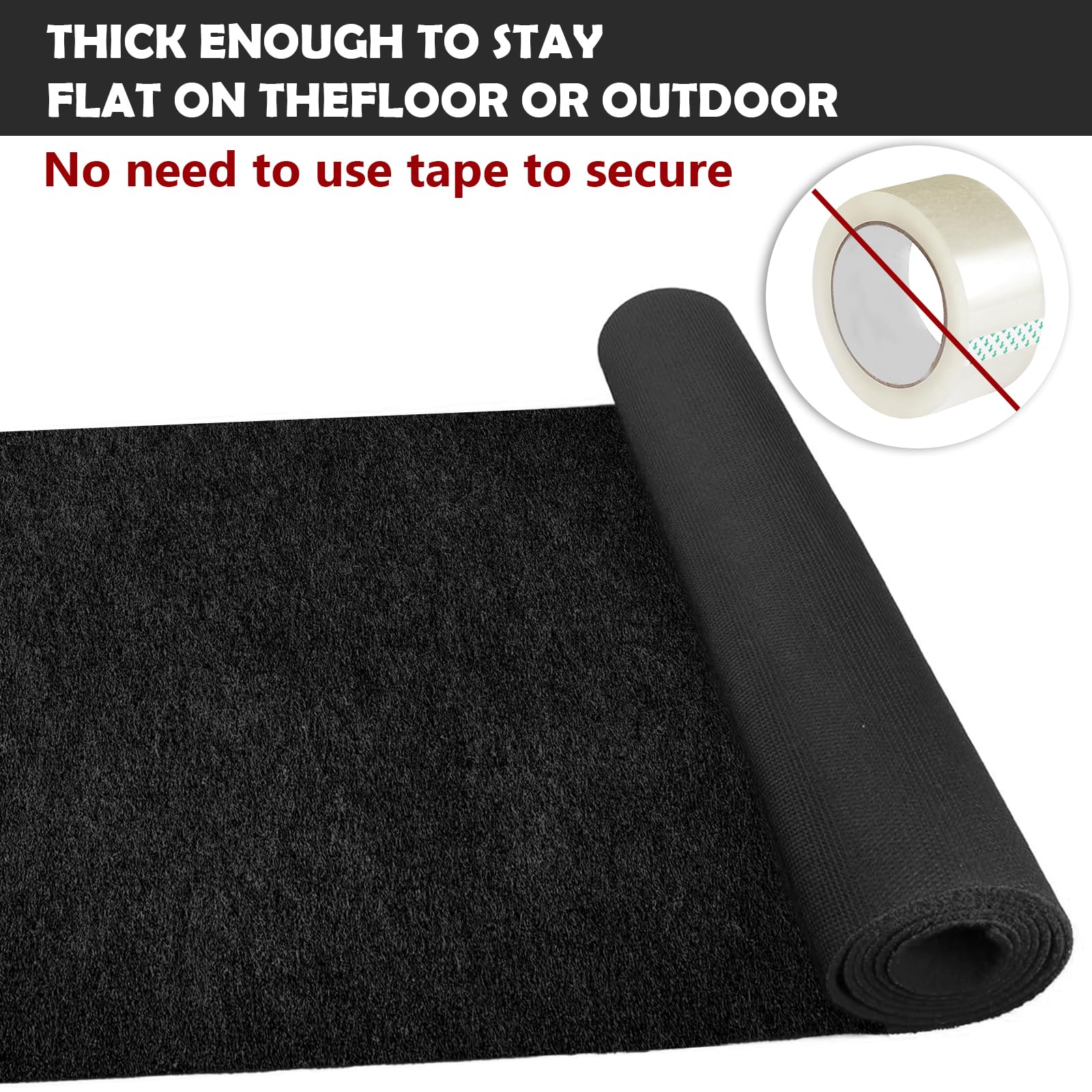 AEHISDHIE close up of non slip backing for stability