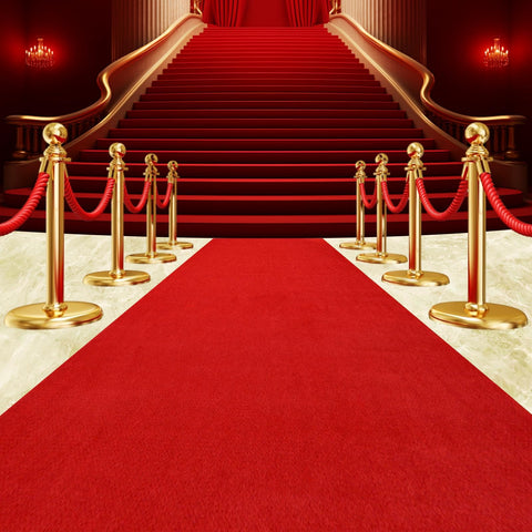 AEHISDHIE red carpet runner unrolled for aisle drama at events