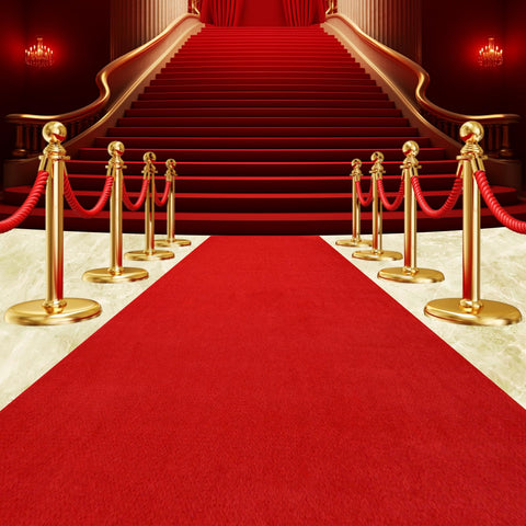 AEHISDHIE red carpet runner roll-out demonstrates non-slip safety for events