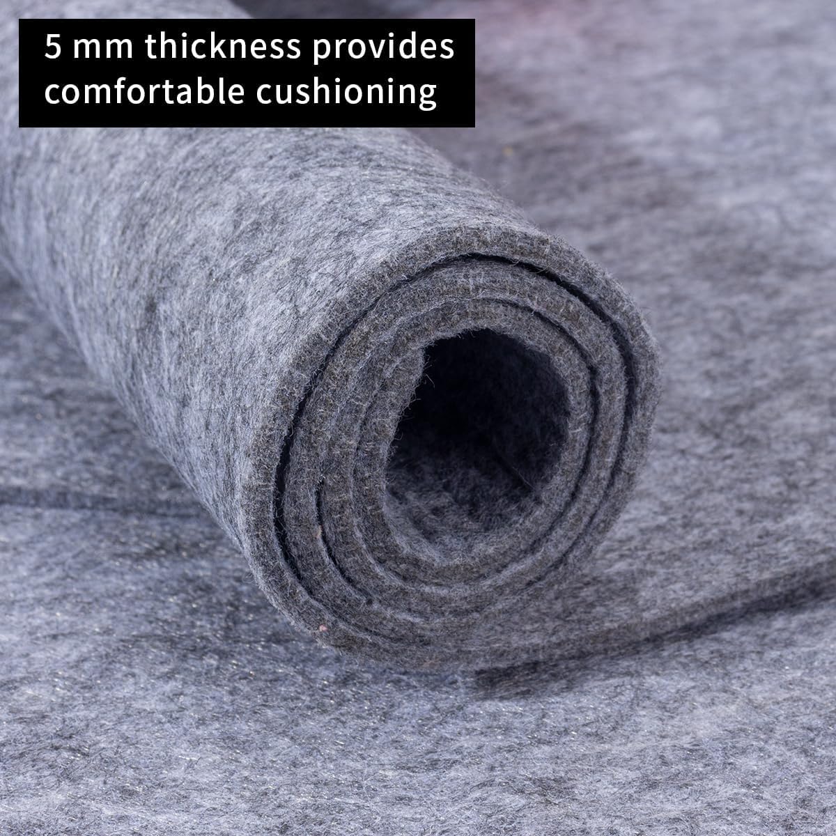 AEHISDHIE 1/5 inch felt pad delivering underfoot comfort and noise reduction.