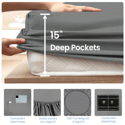 Aekenr grounding sheets shoulder straps prevent shifting to keep mattress aligned