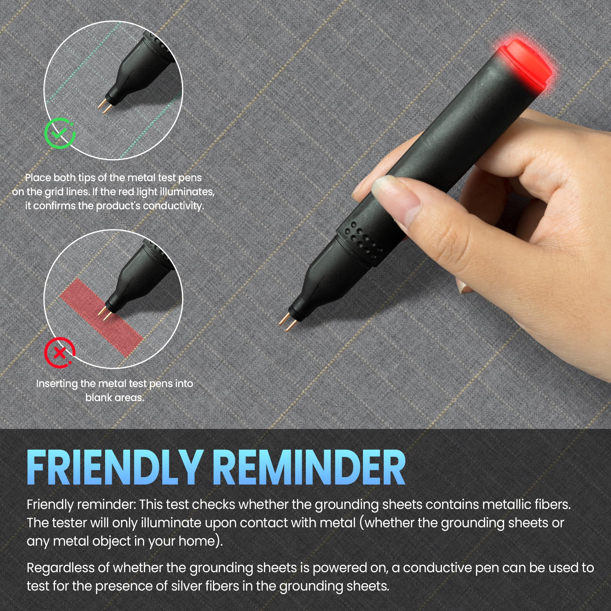 Aekenr grounding sheets side pockets keep phone and glasses handy