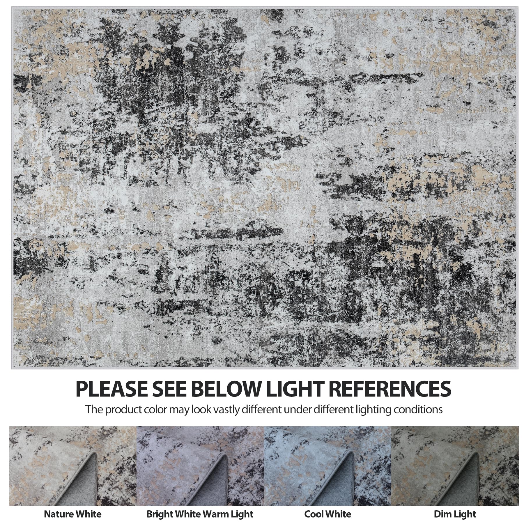 Aelenmu 8x10 rug in bedrooms adds soft, luxurious ambiance.