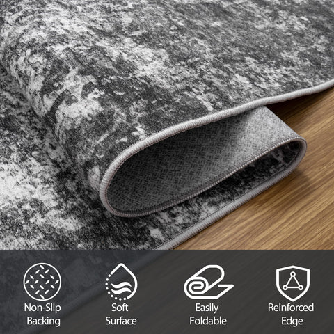 Aelenmu faux-wool fibers provide plush underfoot feel.