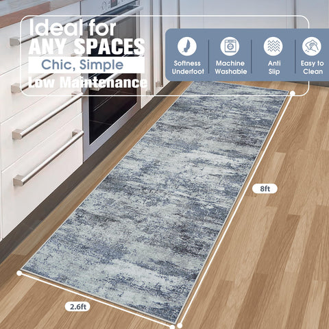 Aelenmu low-pile soft faux wool rug for smooth underfoot.