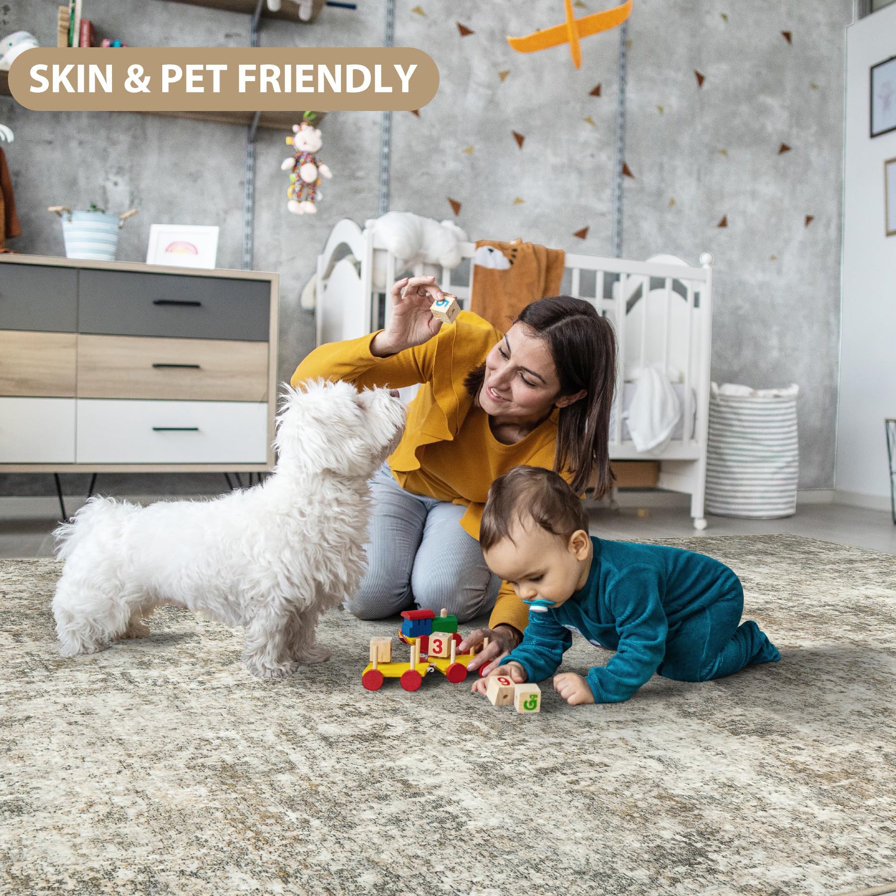 Aelenmu 0.25 inch height ensures comfortable foot traffic in busy rooms.
