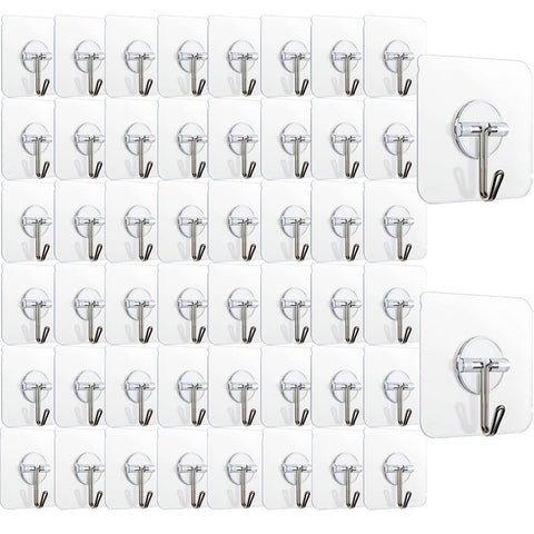 Aellabus 150-pack adhesive hooks for clutter-free wall organization.