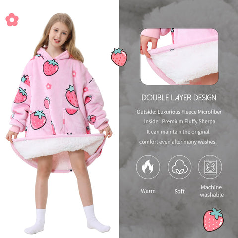 Aemicion oversized blanket hoodie enables lounging, gaming, or reading with full-body warmth.