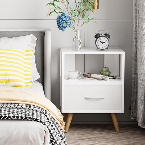 Aenuert night stand easy assembly with clear guide