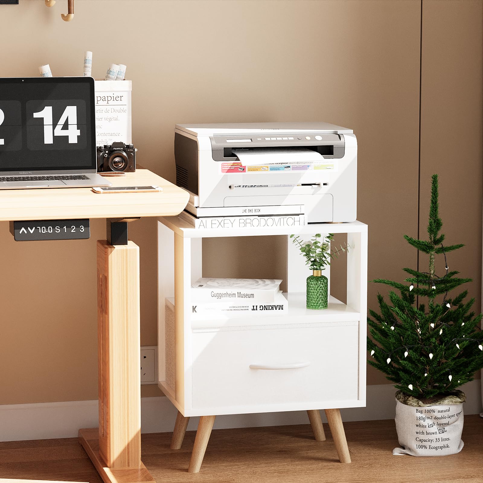 Aenuert night stand open storage ideal for books and remotes