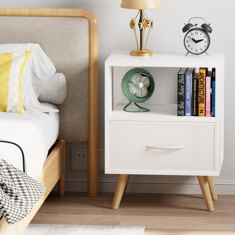 Aenuert night stand sturdy wooden legs provide reliable support