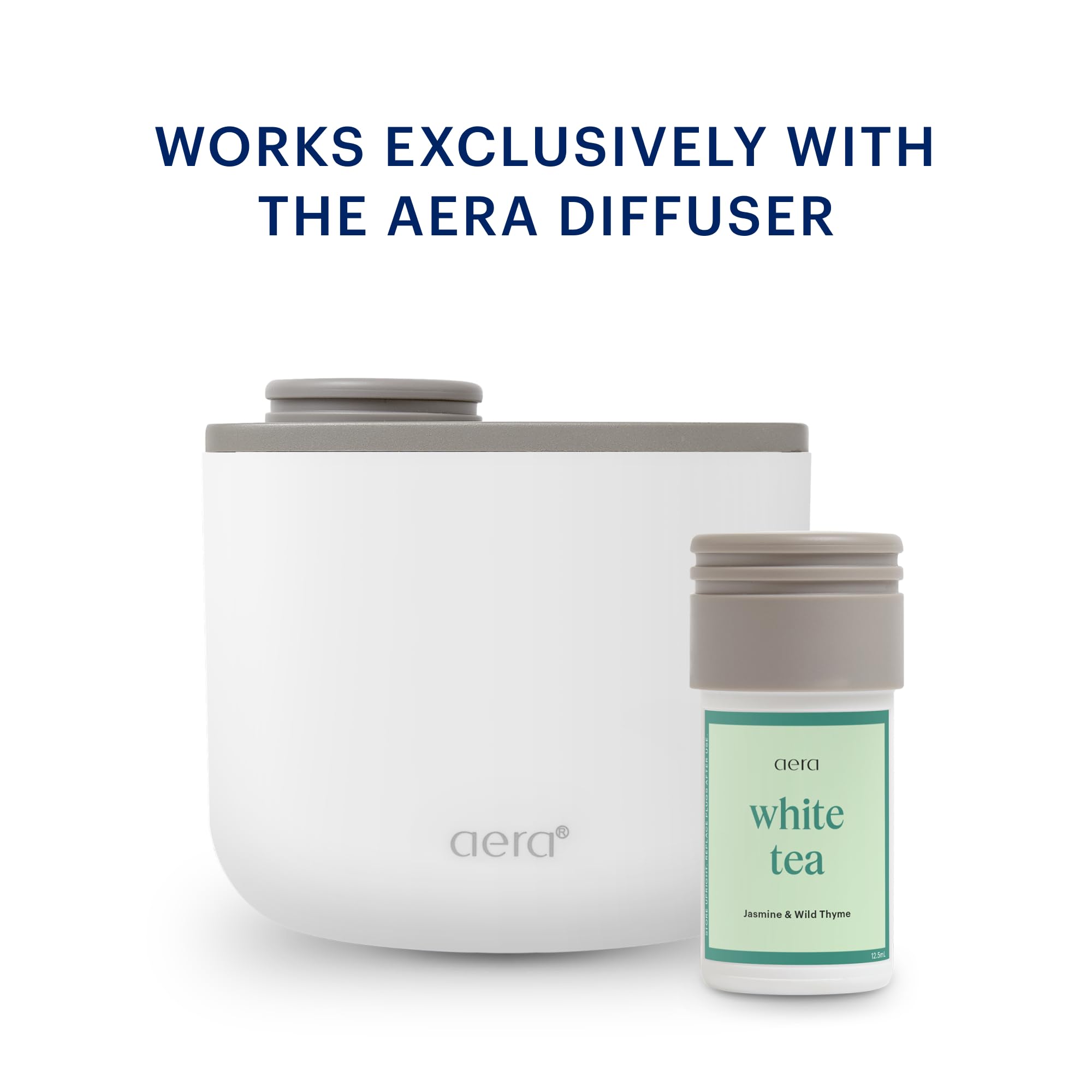 AERA Mini White Tea packaging-box displaying recyclable packaging and responsible sourcing