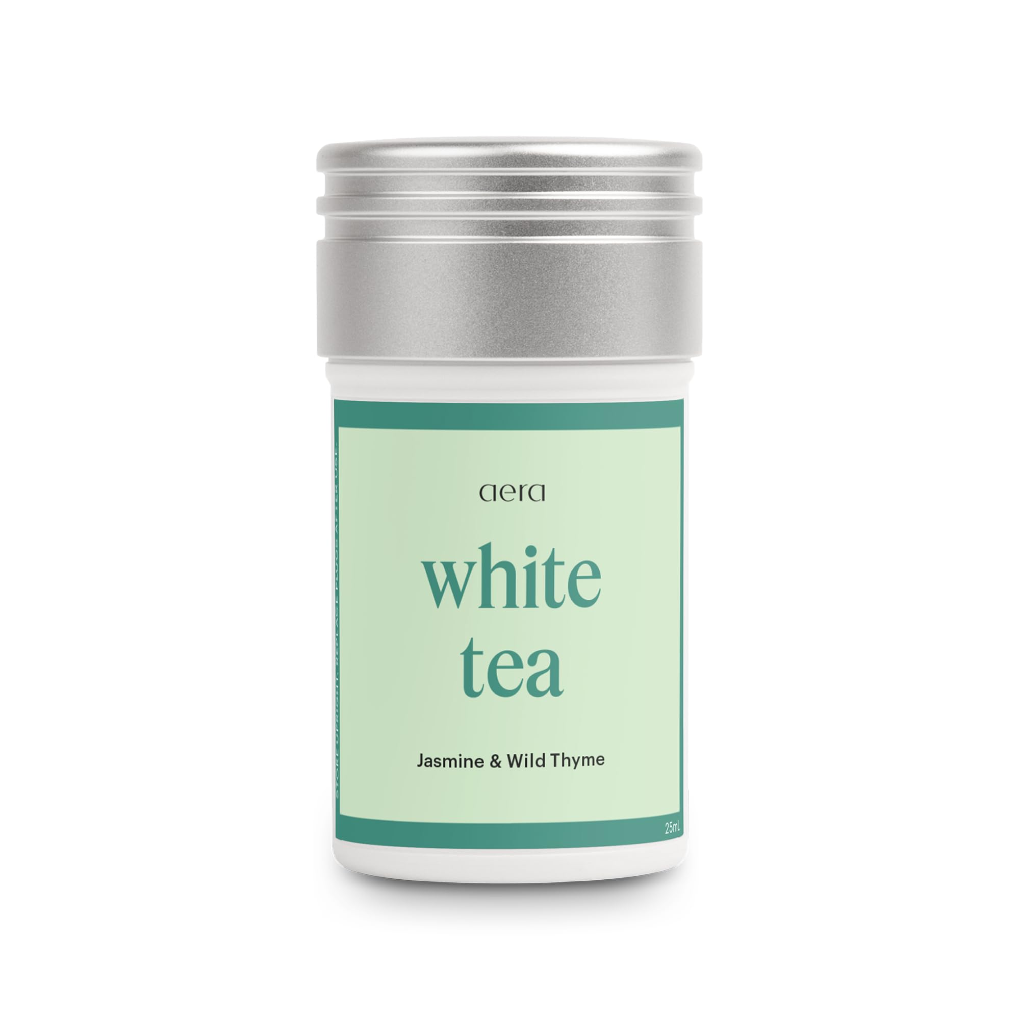 AERA White Tea refill bottle ready for long-lasting, refined home fragrance.