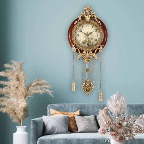 Aero Snail swinging pendulum adds subtle motion to the wall clock