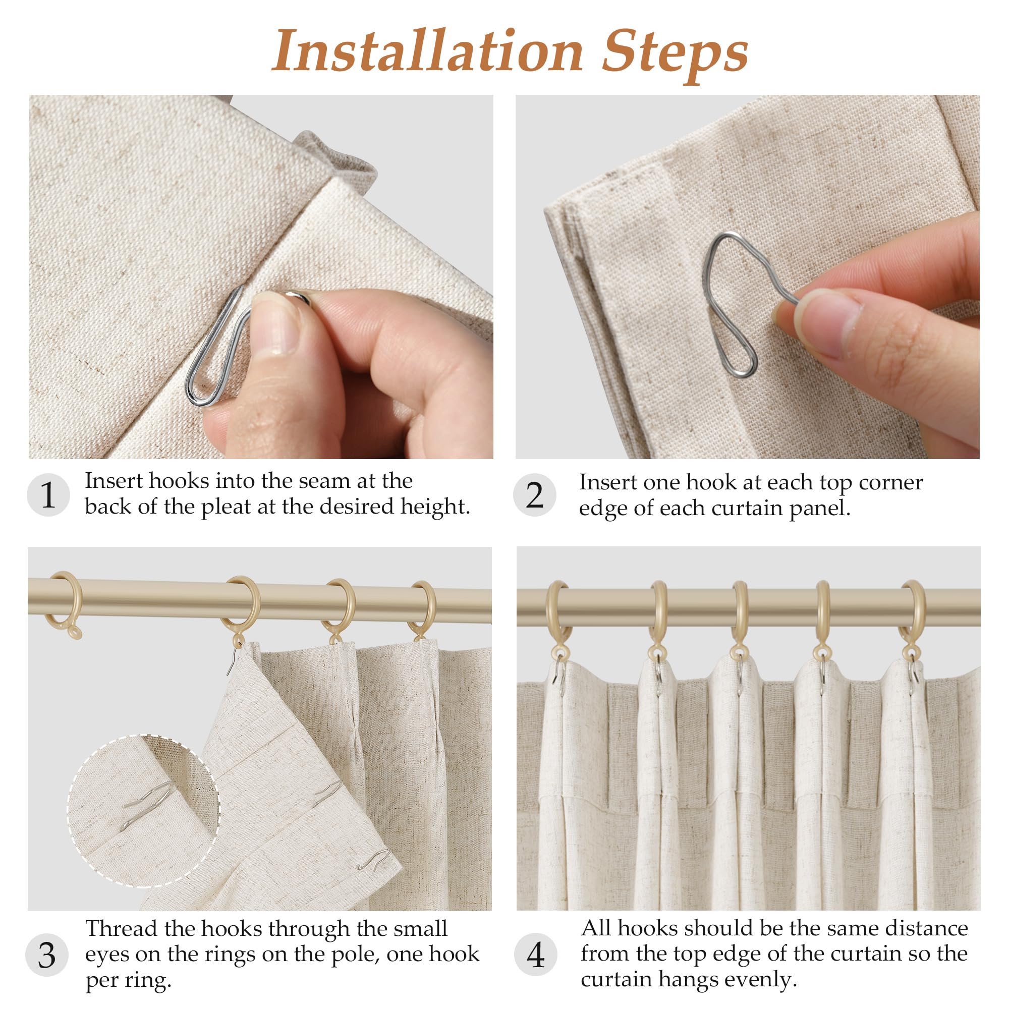 Aersas clip rings hanging option shows easy operation (rings not included).