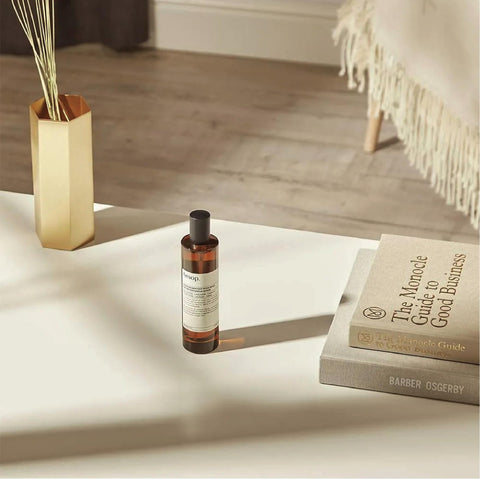 Aesop geranium incense patchouli aroma notes depicted in the blend.