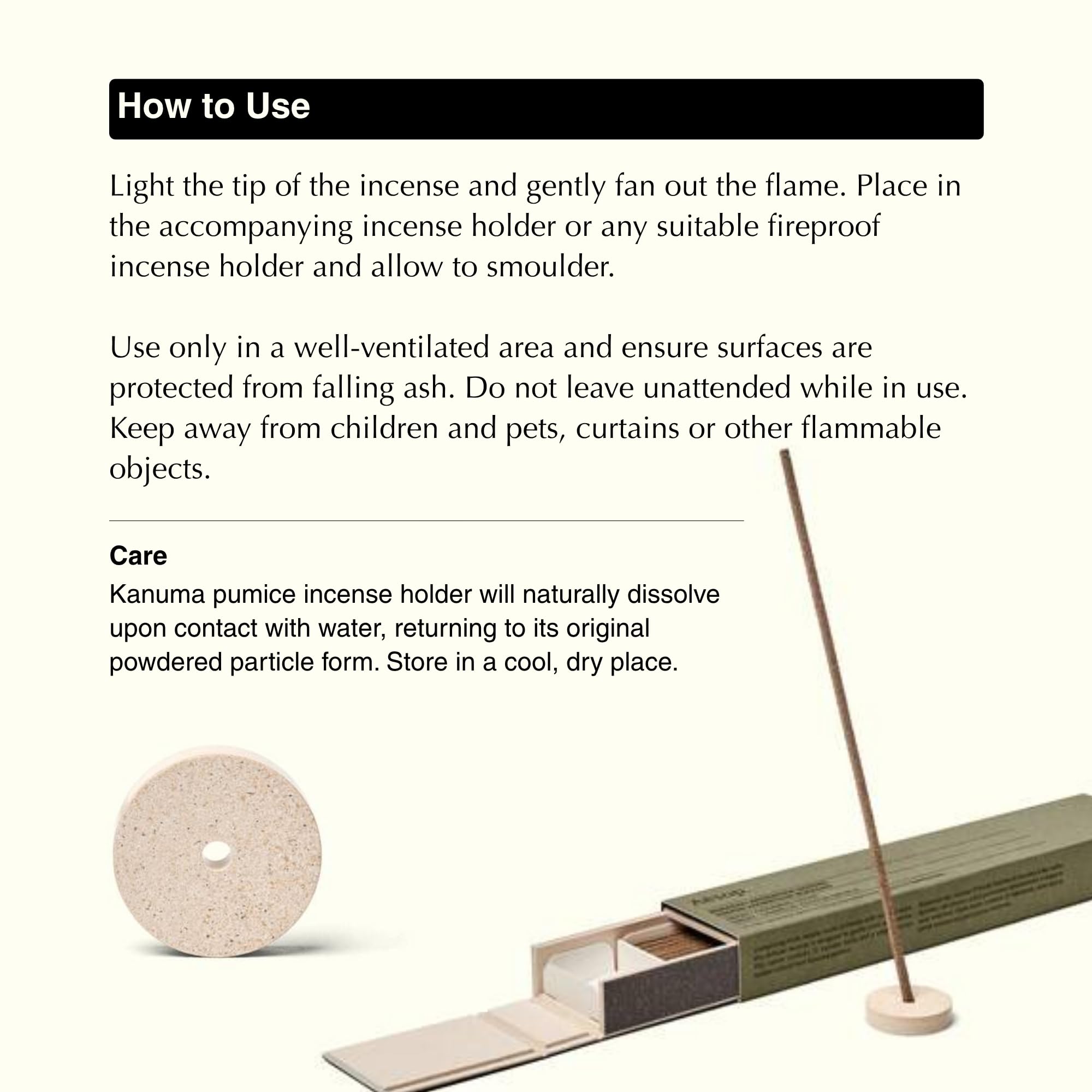 Aesop Murasaki incense sticks measure 5.9 inches in length.