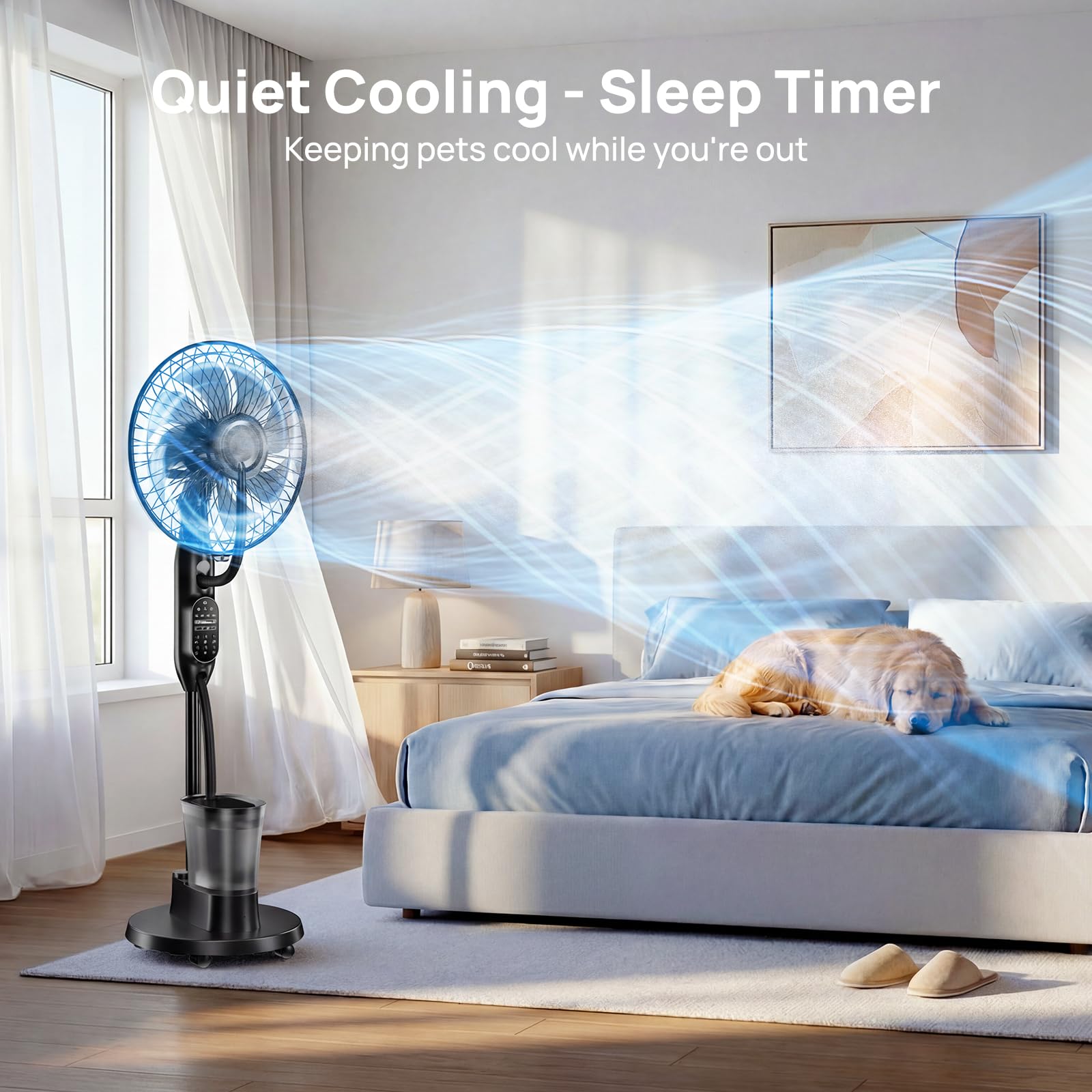 AetherMist 9-speed control panel for customized airflow