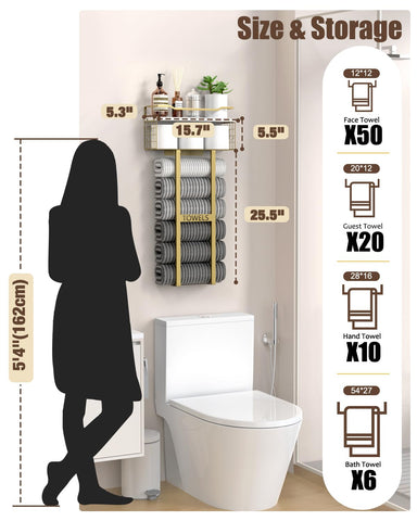 Aetyord minimalist design fits small bathrooms and dorm rooms.