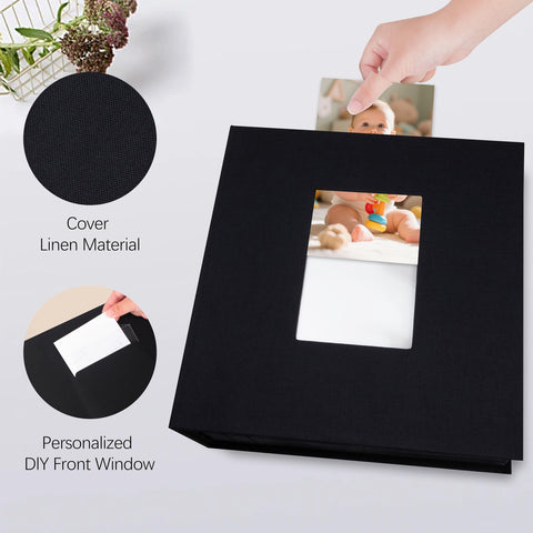 Aevdor 200-pocket 8x10 photo album dust cover helps long-term storage.